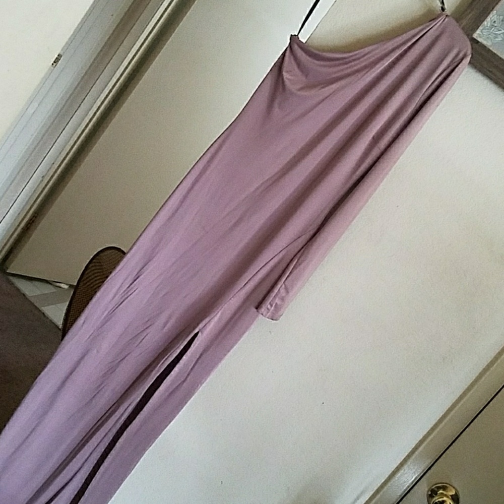 Long gown champagne color